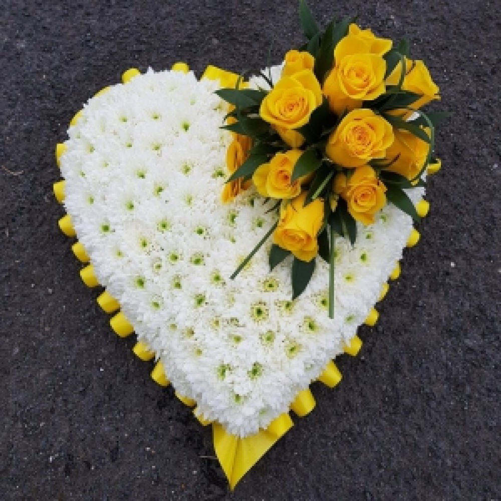 yellow heart(two sizes)