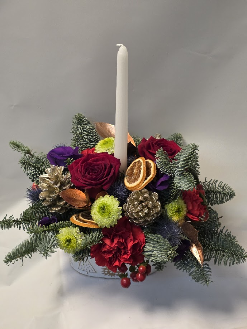 mulled berry centre piece