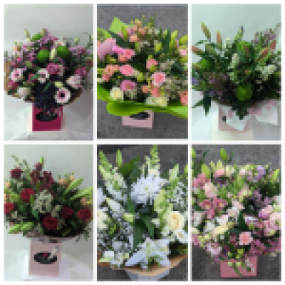 The big one - when you need to impress or show huge love or gratitude, florist choice as in we will choose best of or blooms but you can request flowers if in advance, can state dislikes